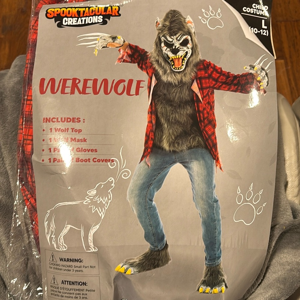 Werewolf Costume Child 10-12
